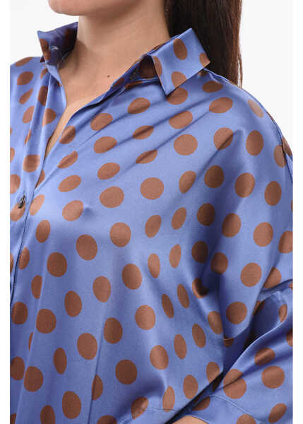 Camasi casual STEPHAN JANSON Dotted Silk Shirt Light Blue Femei (BM 18024676) 3