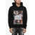 DSQUARED2 Cotton Hoodie With Maxi Print Black