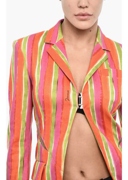 Sacouri DSQUARED2 Striped Blazer With Cut Out Detail Multicolor Femei (BM 18024826) 3