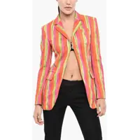 Sacouri Striped Blazer With Cut Out Detail Femei