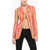DSQUARED2 Striped Blazer With Cut Out Detail Multicolor