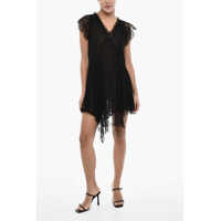 Rochii scurte Flared Lace Mini Dress With V-Neck Femei