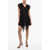 DSQUARED2 Flared Lace Mini Dress With V-Neck Black