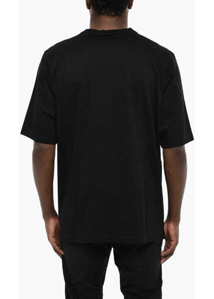 Tricouri DSQUARED2 Cotton Crew-Neck T-Shirt With Print Black Barbati (BM 18024847) 2