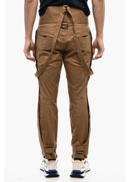 Pantaloni casual DSQUARED2 Cargo Pants With Suspenders Brown Barbati (BM 18024859) 2