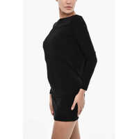 Rochii scurte DSQUARED2 Dama - Rochii scurte DSQUARED2 Open Back Solid Color Bodycon Dress Black Femei (BM 18024892) - B-mall.ro