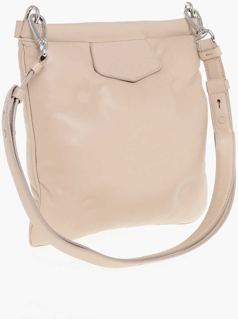 Genti tip postas Maison Margiela Mm11 Quilted Leather Glam Slam Crossbody Bag With Magnetic C Pink Femei (BM 18024898) 2