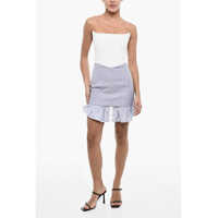 Rochii scurte Sleeveless Mini Dress With Striped Hem Femei