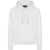 DSQUARED2 Solid Color Hoodie With Embossed Logo White
