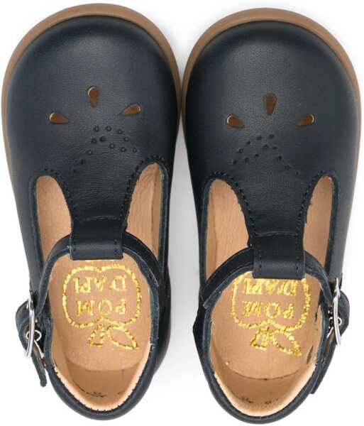 Sandale fara toc POM DAPI Stand-Up Sandals Salome Nappa BLUE Fete (BM 18025102) 3