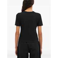 Tricouri MSGM Dama - Tricouri MSGM Slim Fit T-Shirt BLACK Femei (BM 18025108) - B-mall.ro