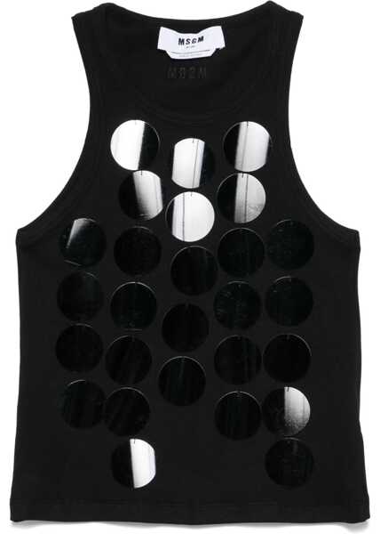 Bluze MSGM Cotton Tops. BLACK Femei (BM 18025111) 1