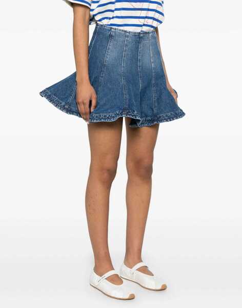 Fuste casual MSGM Denim Skirt DENIM Femei (BM 18025117) 3
