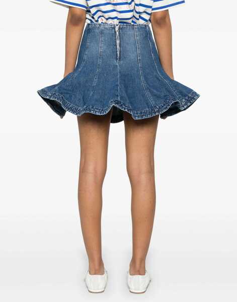 Fuste casual MSGM Denim Skirt DENIM Femei (BM 18025117) 4