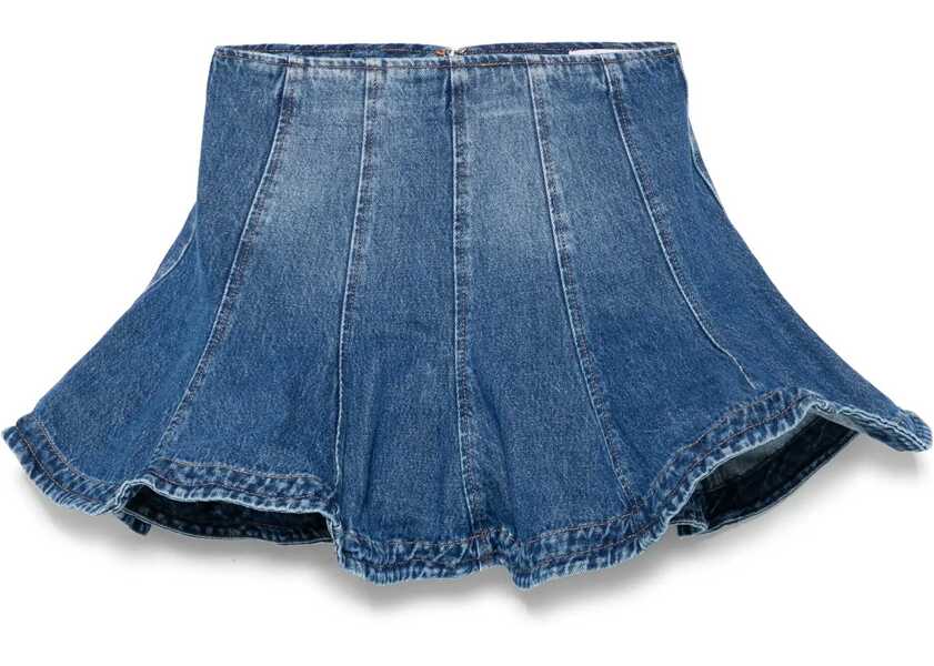 Fuste casual MSGM Denim Skirt DENIM Femei (BM 18025117) 1