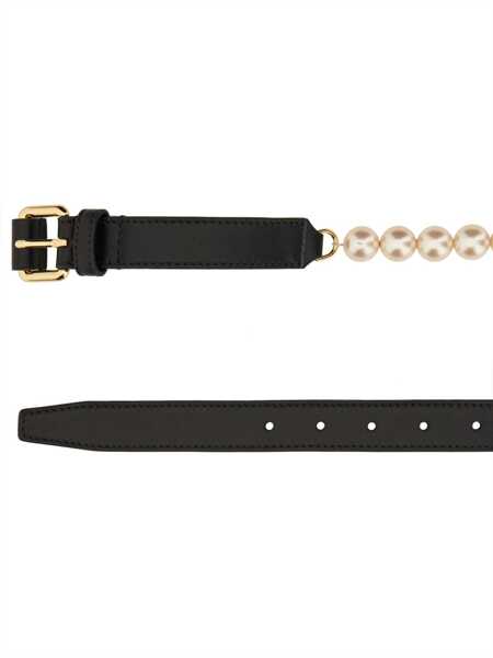 Curele Moschino Belt With Pearls BLACK Femei (BM 18025126) 3