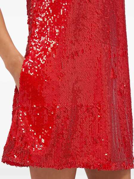 Rochii casual MSGM Sequined Dress RED Femei (BM 18025216) 5