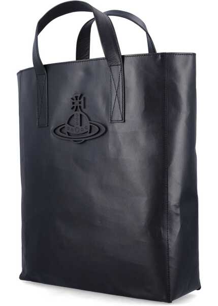 Genti de mana Vivienne Westwood Medium Sarah Tote Bag BLACK Femei (BM 18025231) 3