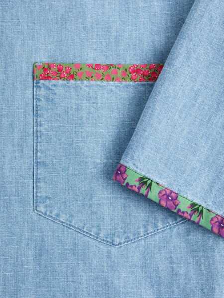 Camasi de blugi Valentino Garavani Denim Shirt LIGHT BLUE Barbati (BM 18025267) 3