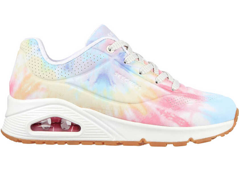 Sneakers SKECHERS Uno-Hyped Hippie White Multi Multicolor/White Femei (BM 18025270) 2