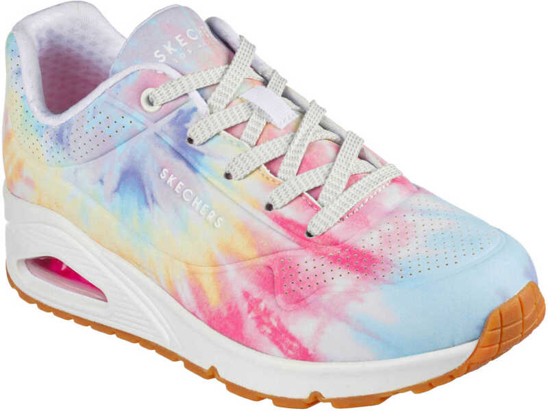 Sneakers SKECHERS Uno-Hyped Hippie White Multi Multicolor/White Femei (BM 18025270) 1