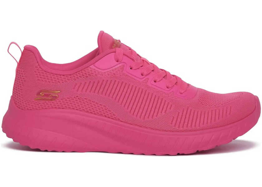 Sneakers SKECHERS Bobs Squad Chaos-Cool Rythms Neon Coral Pink/Red Femei (BM 18025777) 2