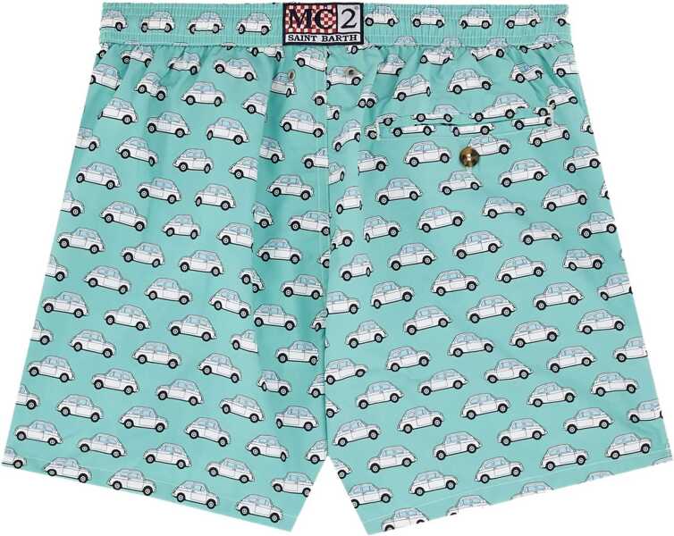 Bermude Mc2 Saint Barth Boxer Swimsuit GREEN Barbati (BM 18025891) 2