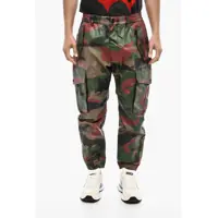 Pantaloni casual Coated Cotton Camouflage Cargo Pants Barbati