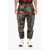 DSQUARED2 Coated Cotton Camouflage Cargo Pants Green