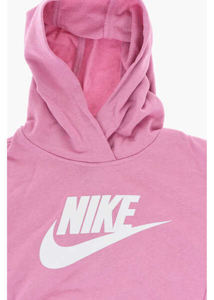 Bluze de trening Nike Solid Color Hoodie And Joggers Set With Printed Logo Pink Baieti (BM 18025993) 3