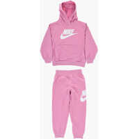 Bluze de trening Solid Color Hoodie And Joggers Set With Printed Logo Baieti