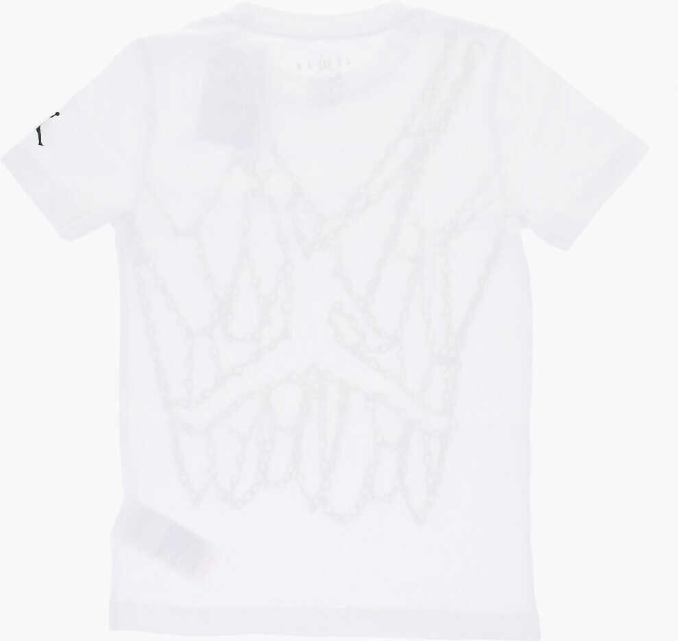 Tricouri Nike Air Jordan Printed Chain Jumpman Crew-Neck T-Shirt White Baieti (BM 18026011) 3