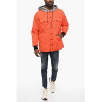 Jachete DSQUARED2 pentru Barbati - Jachete DSQUARED2 Quilted Jacket With Snap Buttons Orange Barbati (BM 18026047) - B-mall.ro