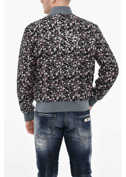 Bomber jacket DSQUARED2 Lightweight Sequin Bomber With Zip Closure Multicolor Barbati (BM 18026074) 2
