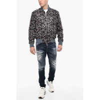 Bomber jacket DSQUARED2 pentru Barbati - Bomber jacket DSQUARED2 Sequined Lightweight Bomber With Zip Closure Multicolor Barbati (BM 18026074) - B-mall.ro