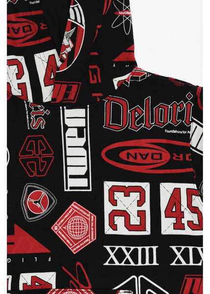 Bluze de trening Nike Air Jordan All-Over Printed Hoodie Black Baieti (BM 18026197) 2