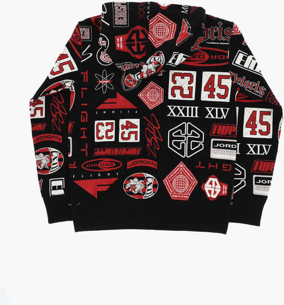 Bluze de trening Nike Air Jordan All-Over Printed Hoodie Black Baieti (BM 18026197) 3