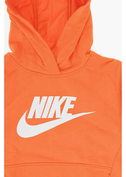 Bluze de trening Nike Solid Color Hoodie And Joggers Set With Printed Logo Orange Baieti (BM 18026218) 3
