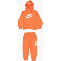 Bluze de trening Solid Color Hoodie And Joggers Set With Printed Logo Baieti