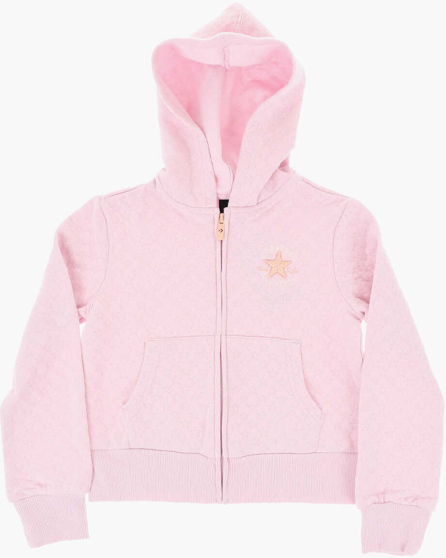 Hanorace Converse All Star Chuck Taylor Solid Color Pointelle Sweatshirt With Pink Baieti (BM 18026230) 1