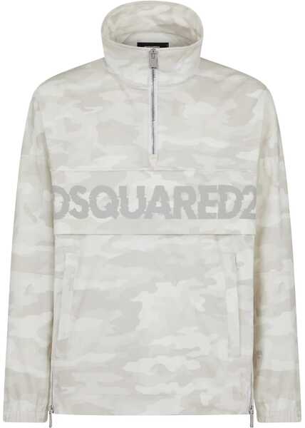 Jachete DSQUARED2 Camouflage Cotton Anorak Beige Barbati (BM 18026236) 1