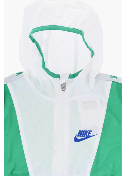 Jachete Nike Rip Stop Check Color Block Windbreaker With Hood White Baieti (BM 18026245) 2