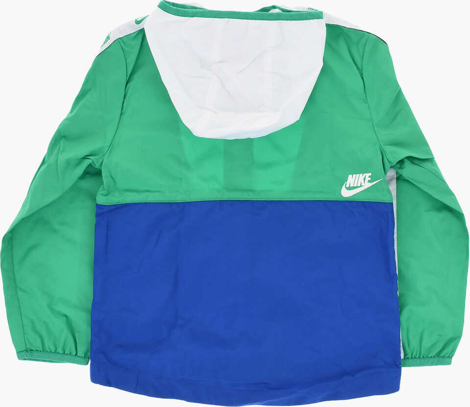 Jachete Nike Rip Stop Check Color Block Windbreaker With Hood White Baieti (BM 18026245) 3