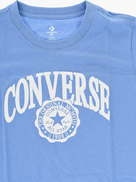Tricouri Converse All Star Chuck Taylor Soli D Color Crew-Neck T-Shirt With Em Blue Baieti (BM 18026248) 2