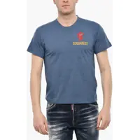 Tricouri Cotton Blend Crew-Neck T-Shirt With Print Barbati