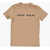 Nike Air Jordan Solid Color Crew-Neck T-Shirt With Printed Logo Beige