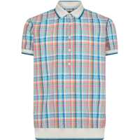 Camasi casual Checked Shirt With Knitted Details Barbati