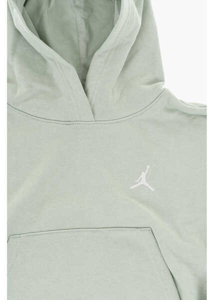 Bluze de trening Nike Air Jordan Solid Color Brooklyn Hoodie With Patch Pocket Green Baieti (BM 18026296) 2