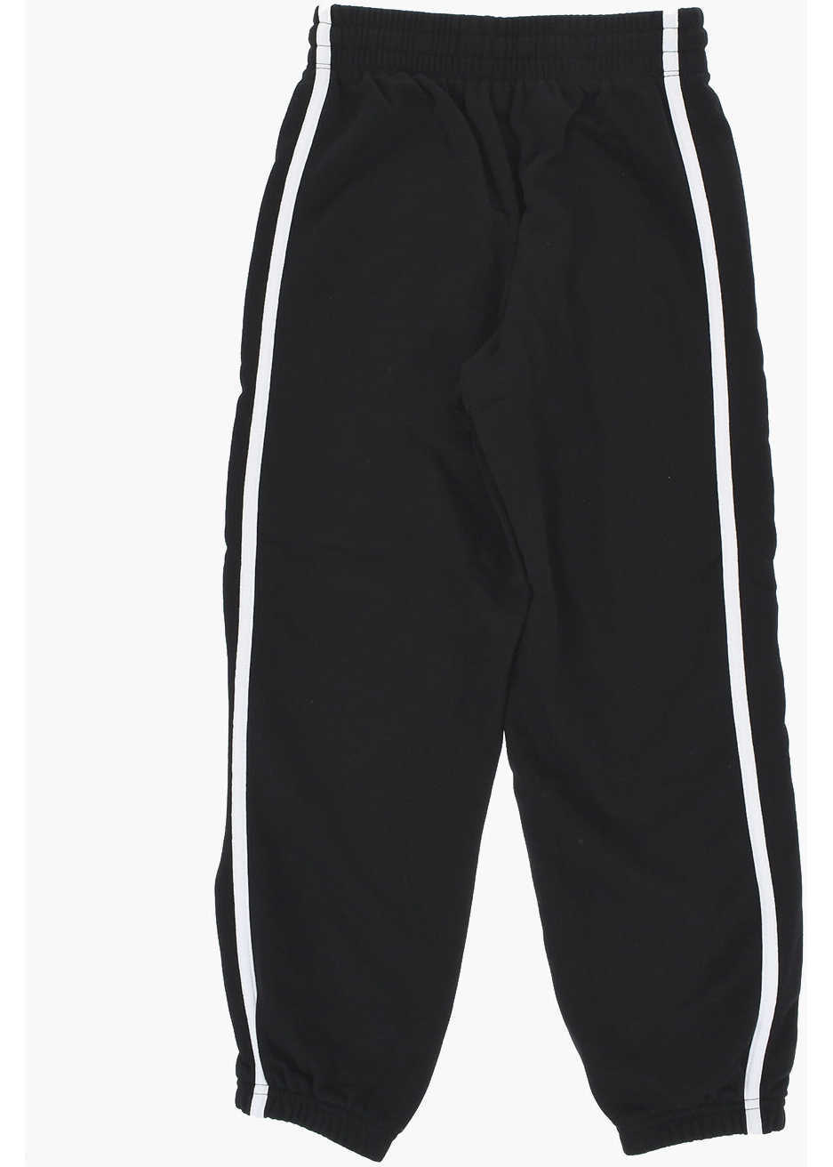 Pantaloni de trening Converse Solid Color Retro Remix Joggers With Contrasting Side Bands Black Baieti (BM 18026533) 3
