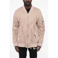 Bomber jacket Crumpled Effect Cotton Jacket Barbati